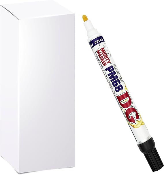 PM-68 DG Paint Markers, Heavy Duty Industrial Paint Markers, Ketone-Based, Xylene Free, Quick Dry, Degrease Resistant, Made in USA Bulk Packs for Business Use, Black 12 Box