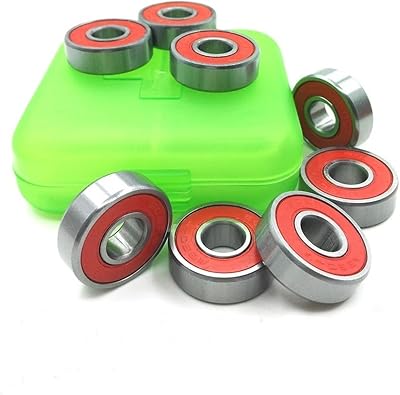 SUOFEILAIMU 6082RS Red Skates Bearings ABEC-7 Skateboard Longboard Wheels Roller Scooter 608 Bearing for Spinner 3D Printer Color : 8pc 608 Bearing red