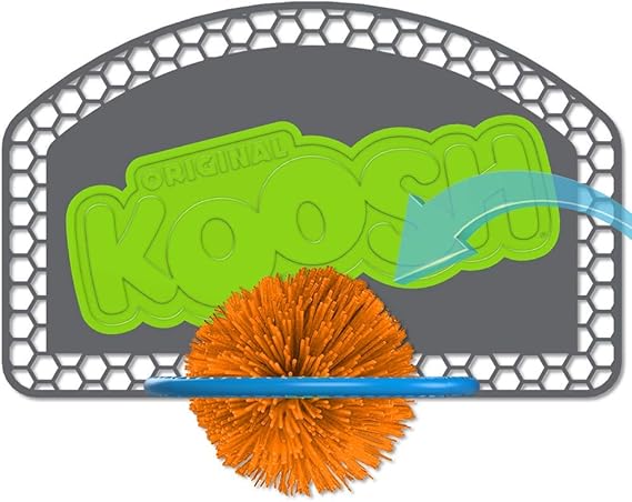Koosh Hoops -- Basketball Game for The Ball That's Easy to Catch and Hard to Put Down -- Fidget Toy -- Ages 6+, Multi