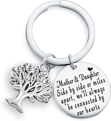 Daughter Birthday Keychain From Mom Keychain Stepmother Gifts Mom In Law Keychain Dil Jewelry