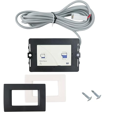 36387 Dual Button Wall Switch Toilet Control Panel Fit for Thetford Tecma Toilet Silence Plus April 2006 to Present