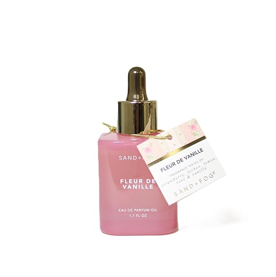 SAND AND FOG Fleur De Vanille Eau De Parfum Oil, 1.7 FL OZ, Dropper Bottle