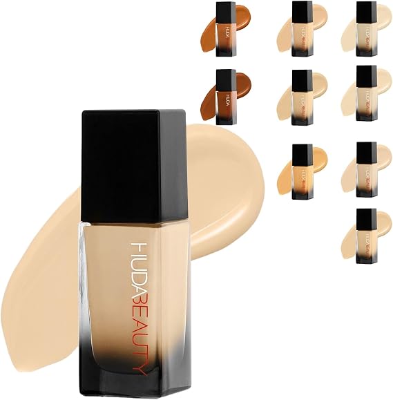 Huda Beauty Easy Blur Natural Airbrush Foundation with Niacinamide - Long-Lasting,Weightless Feel for a Flawless Finish (#120)