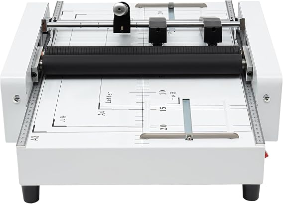 A3 Folding Binding Machine, 2 in 1 Multifunctional Booklet Maker Machine, Professional Book Binding Folding Saddle Stitch, Automatic Booklet Maker for Home, School, Church, Office