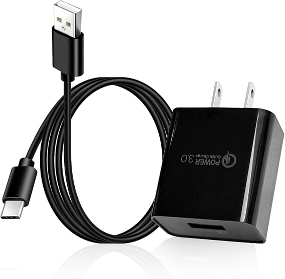 USB C QC3.0 USB Charger for Samsung Galaxy A20E A20S A30S A50S A51 A10E, A30 A40 A50 A70 A80 A20, Galaxy Note 8 9, S9 S8, S10 Plus Type C Charging Cable Cord 5 ft
