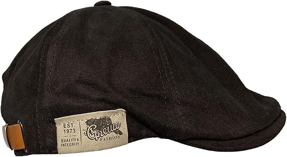 Leather Newsboy Cap for Men Vintage Classic Cabbie Hat Leather Gatsby Newsboy Cap Ivy Golf Hat Fedora Hats