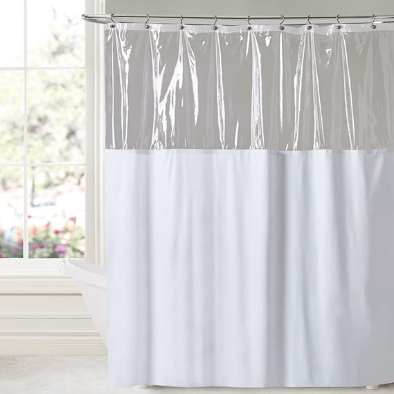 Sweet Home Collection 10 Gauge Vinyl Shower Curtain 72" x 72"