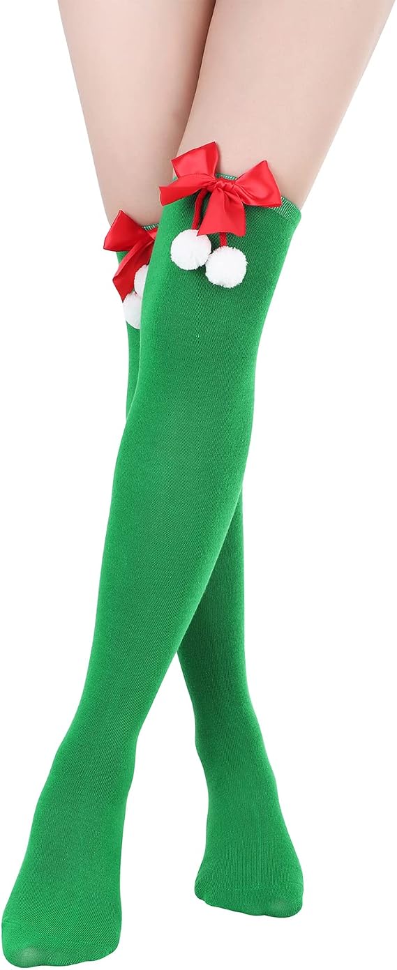 Zando Striped Thigh High Socks for Women Striped Knee High Socks Cosplay Stockings Thigh Highs over the Knee Socks