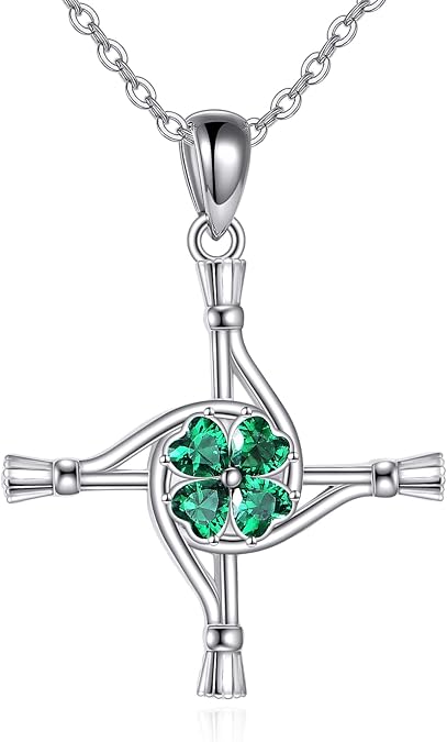 YFN Cross Necklace for Women Sterling Silver Religious Pendant Necklace Christian Jewelry for Women Catholic Gifts for Mom Wife