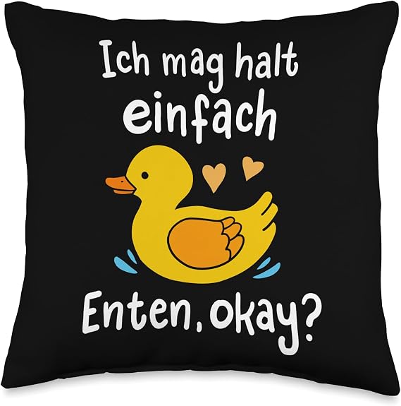 Ducks I like holding ducks, okay? Throw Pillow