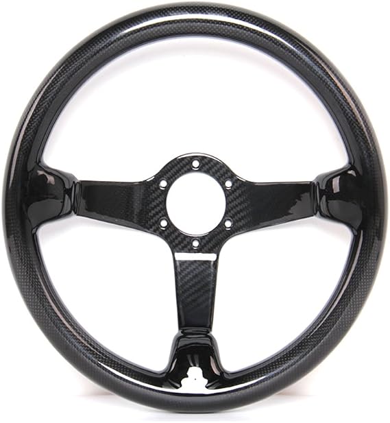Carbon Fiber Racing Quick Release Steering Wheel 14'' inch 350mm Diameter 6 Bolts