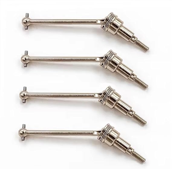 RC Car Drive Shafts Compatible With HAIBOXING For HBX 18856 18857 18858 18859 1/18 RC Car Upgrades Parts Accessories 4 Pcs Metal Drive Shaft CVD With Adapter