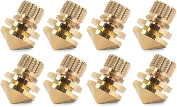 Speaker Stand Spikes, 8Pcs Copper Speaker Suspension Spike Set Subwoofer CD Audio Amplifier Turntable Isolation Stands Cone Feet