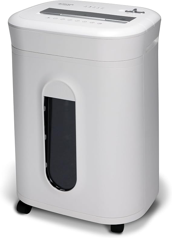 Aurora AU1060MA Professional Grade 10-Sheet High Security Micro-Cut Paper and Credit Card Shredder/ 60 Minutes/Security Level P-5, White, AU1060MA 10-Sheet High Security Microcut