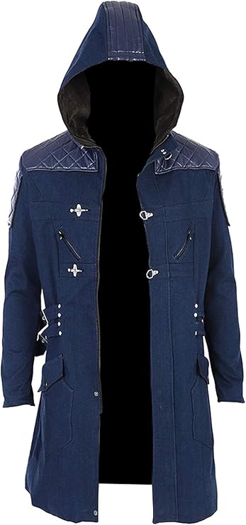 Fancyd Devil Style 5 Gaming Denim Trench Coat