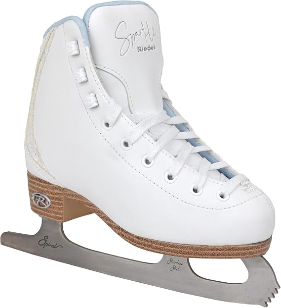 Riedell Sparkle Junior Kids Ice Skates for Girls and Boys