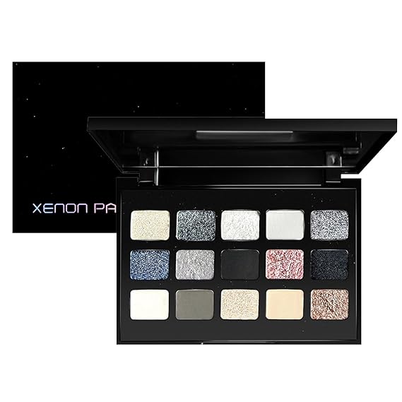 Highly Pigmented Eye Shadow Palette 15 Matte & Shimmer Shades, Long-Wear Makeup Set for Goth or Everyday Use Multicolor One Size
