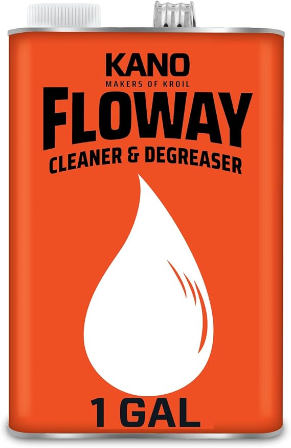 KROIL Floway Cleaner & Degreaser - Industrial Non-Chlorinated Solvent Cleaner for Grease, Asphalt & Carbon - Heavy-Duty Automotive & Machinery Degreaser - Paint-Safe - Can - 1 gal - 1 Pack (FL011)