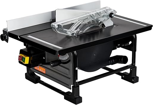 Table Saw for Jobsite, MERXENG 8-inch 6.7-Amp Copper Motor, Cutting Speed up to 3576RPM, 24T Blade,Compact Portable Table Saw Kit with Sliding Miter Gauge DIY Woodworking and Furniture Making