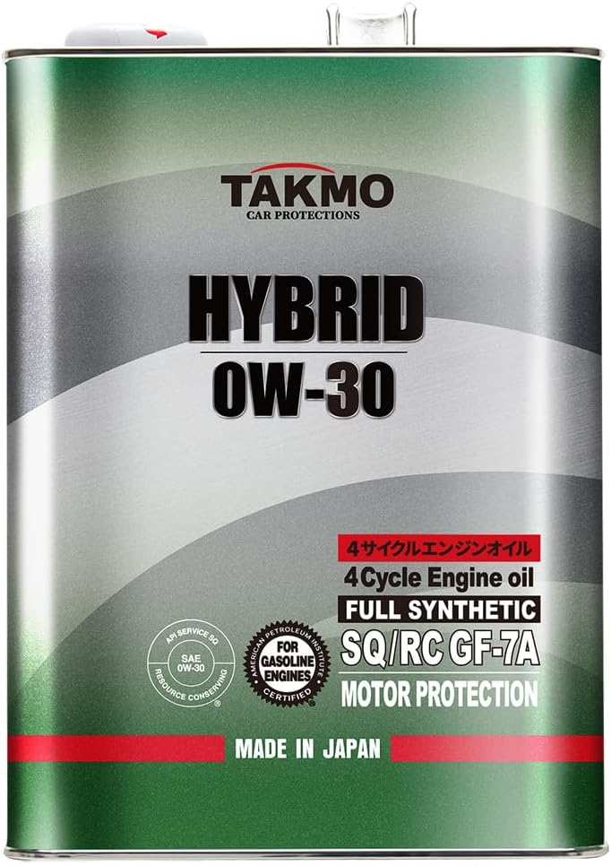 Takumi Motor Oil AKTJAPAN Engine Oil 0W-30 SPRC GF-6A 4L For 4-Wheel Gasoline Cars, Synthetic Oil, Modern Sports Car, Hybrid Vehicle
