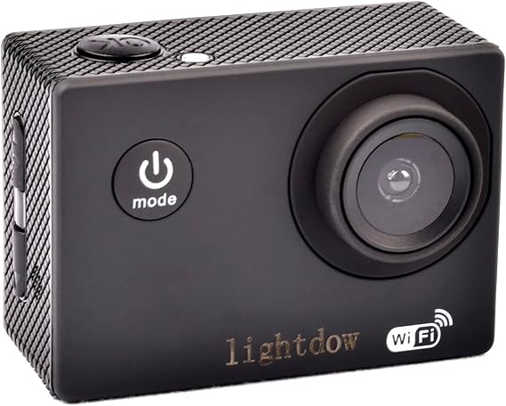 Lightdow LD4000 1080P HD Sports Action Camera Kit - 30 Meter Underwater Waterproof 1.5 Inch LCD Screen 170 Degree Wide Angle Rechargeable Battery and Mounting Accessories (Black)