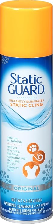 Static Guard Fabric Spray, Original Scent, 5.5 Ounce Can
