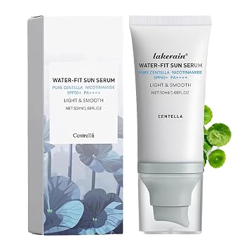 Centella Sunscreen SPF50+ PA++++, Long-Lasting Protection&Water-Fit Sun Serum, Madagascar Centella Sunscreen for All Skin Types and UV Defense, Nourishing Skin, Moisturizing Skin Care 1.69 fl oz/50 ml