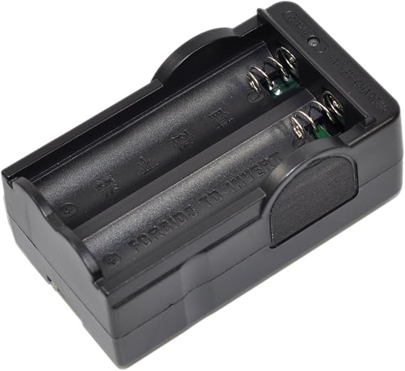 Battery Charger AC Wall Dual Only for 3.6V/3.7V li-ion 18650 ICR1850 NCR18650 IMF 18650 Smart Travel s1a
