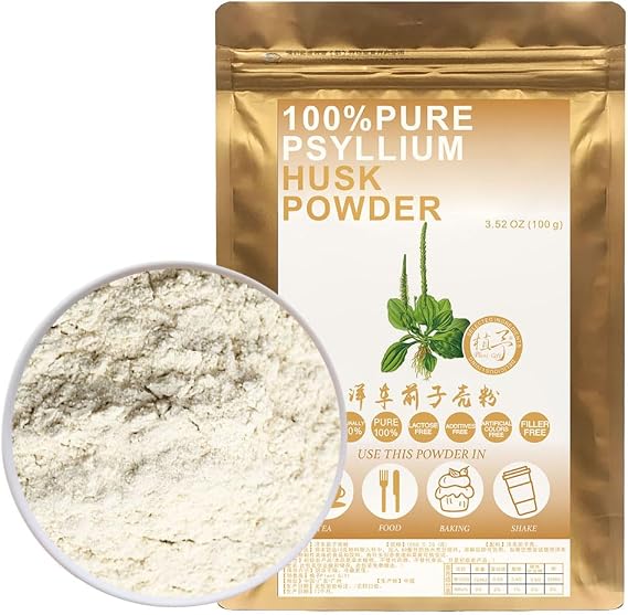 100% Natural Pure Psyllium Husk Powder 100g3.52oz Great for Baking & Cooking | Free from Preservatives
