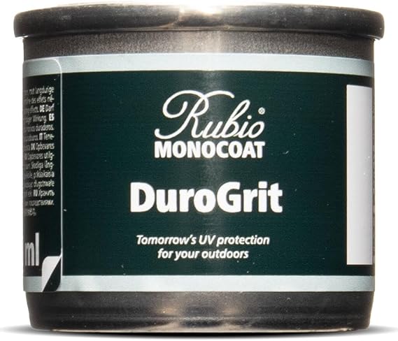 Rubio Monocoat DuroGrit Outdoor Wood Oil, Stain & Sealer - Charred Black | 1 Layer, UV Protection for Deck, Fence & Furniture | 30 ml Sample
