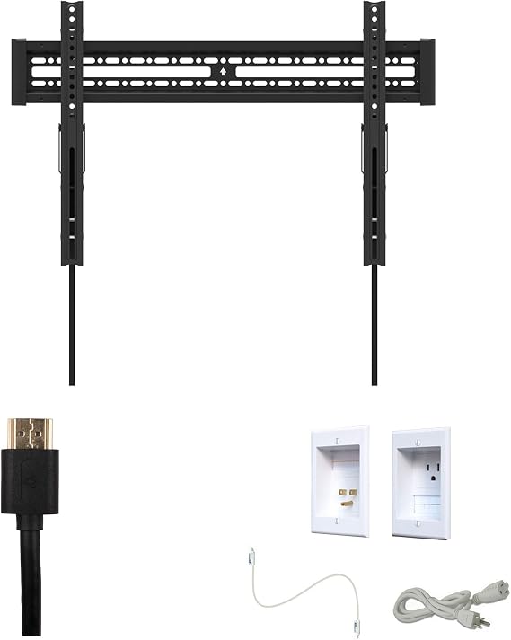 Kanto KT3260 Tv Mounting Package W/Single Outlet Thru wall Power kit