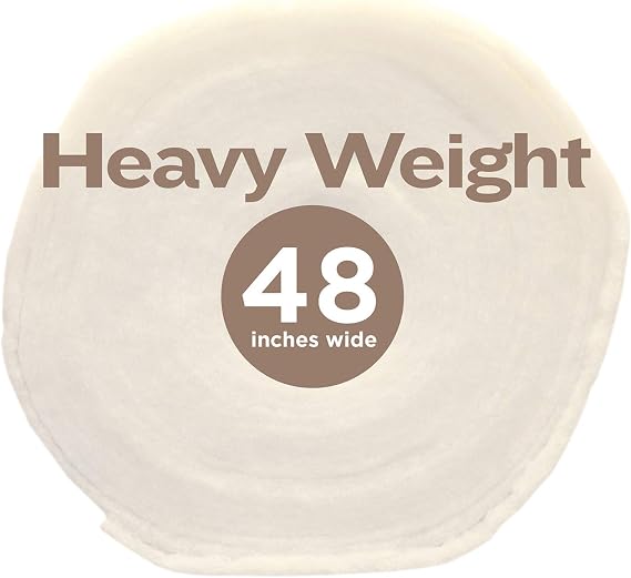 Fairfield Poly-Fil Heavy-Weight Quilt Batting, Premium Polyester Batting for Quilting, Quilting Supplies, 48" by 22 yd Roll