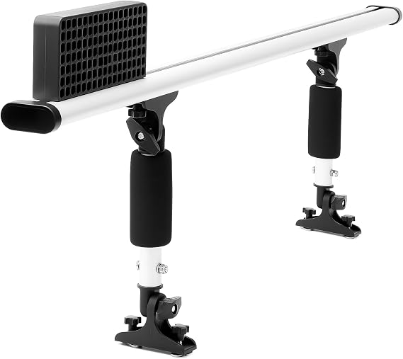 Kayak Trolling Motor Mount,Aluminum Outboard Motor Bracket Holder Kit for Fishing Kayak,Universal Scupper Holes & Track System,No Drill Installation,Rust-Proof & Adjustable