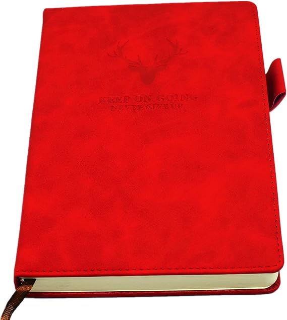 A5 Ruled Notebook Journal - Hardcover Executive Notebooks with Premium Thick Paper, College Lined Journal, 8.3"×5.7",360 Page, Perfect for Office Home School Business Writing & Note Taking (Red)