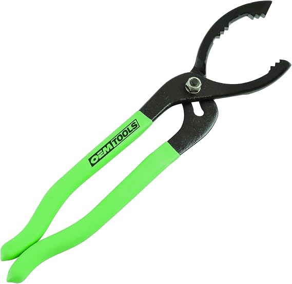 OEMTOOLS Oil Filter Wrench Pliers for 2-1/2" to 4-5/8" Filters, Steel Jaws