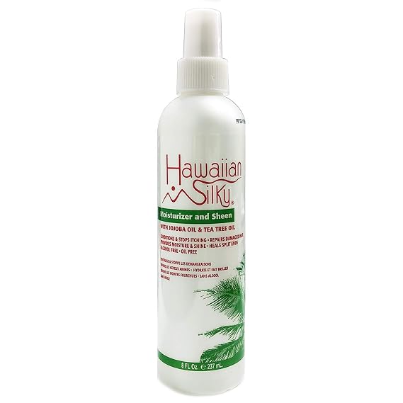 Hawaiian Silky moisturizing and sheen spray, White, 8 Fl Ounce