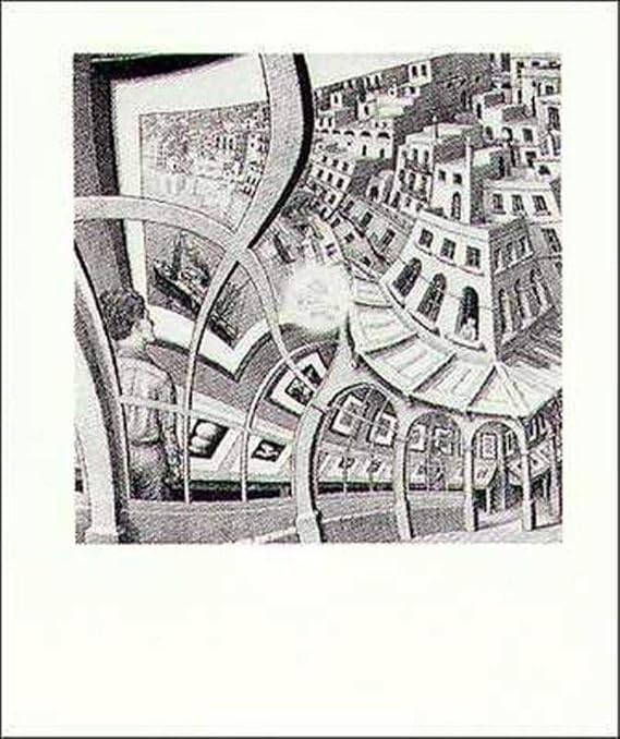 M.C. Escher Print Gallery Cool Wall Decor Art Print Poster 21.5x25.5