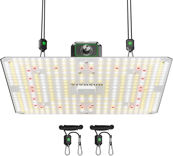 VIVOSUN LumaLight 150W LED Grow Light, Full Spectrum Plant Light, Smart Dimmable & High PPFD for Indoor Plants Seedling Vegetables Bloom, Fits 2.72.7/33 Grow Tents