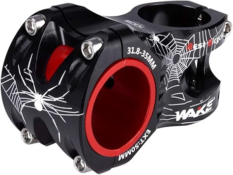 Aluminum Alloy MTB Stem 35mm 50mm 0 Degree for Most Bicycle, Road Bike, MTN, BMX, Fixie Gear, Cycling Black