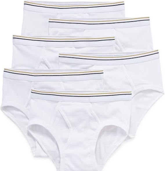 Stafford 6 Pack 100% Cotton Low-Rise Briefs White