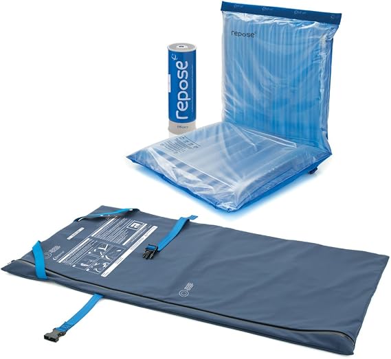 Repose - CARE-SIT Pressure Relief Seat Cushion with Manual Pump - Inflatable Pressure Cushion for Chair or Wheelchair with Back Support - Clinically Proven to Prevent Bed Sores and Pressure Ulcers
