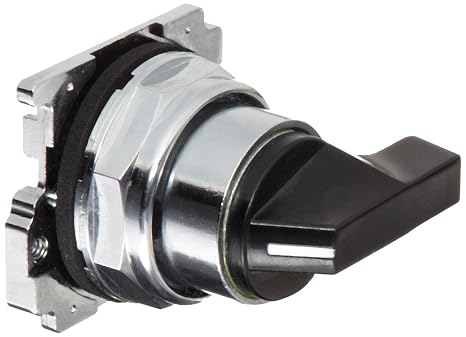 Eaton 10250T3023 Selector Switch With Cap, 30mm, 3 Positions, Lever Selector Type