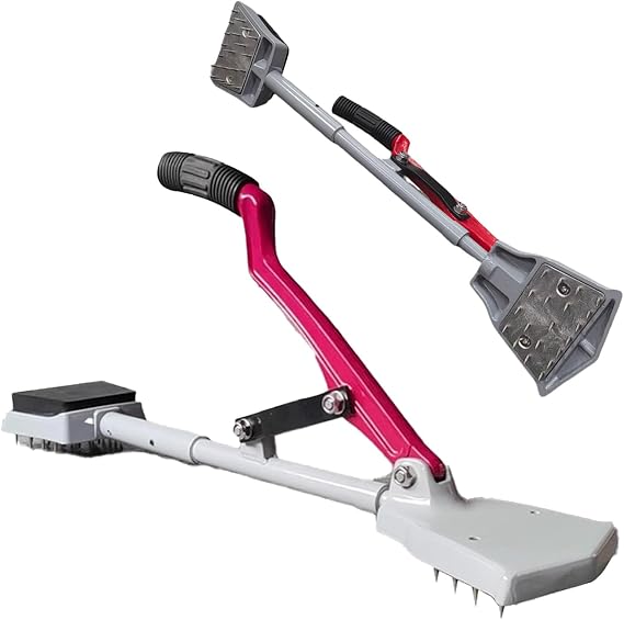 Carpet Stretcher, Carpet Installation Knee Kicker w/Adjustable Stretcher, Soft Rubber Handle&Grippers, 20 Hardened Steel Needles
