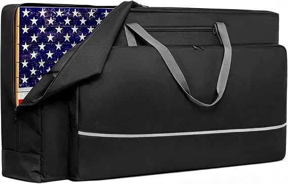 Cornhole Carrying Case Fits 4'x2' Regulation Size Board Cornhole Boards Bag | Heavy-Duty 900D Cornhole Boards Storage Bag with Protective Padded Foam and Reinforced Corners