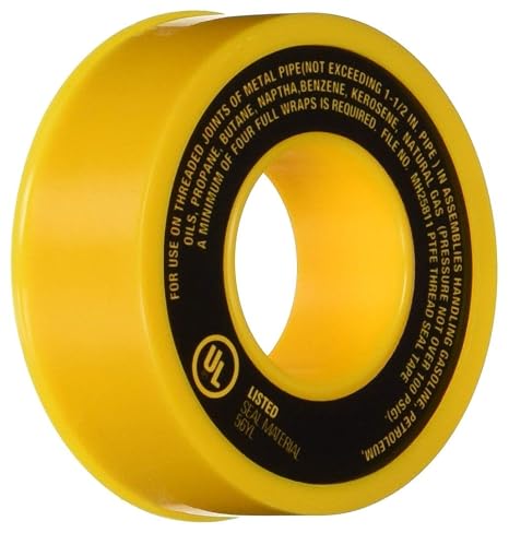 Harvey 017065 Gas Line PTFE Thread Seal Tape (4 Pack)
