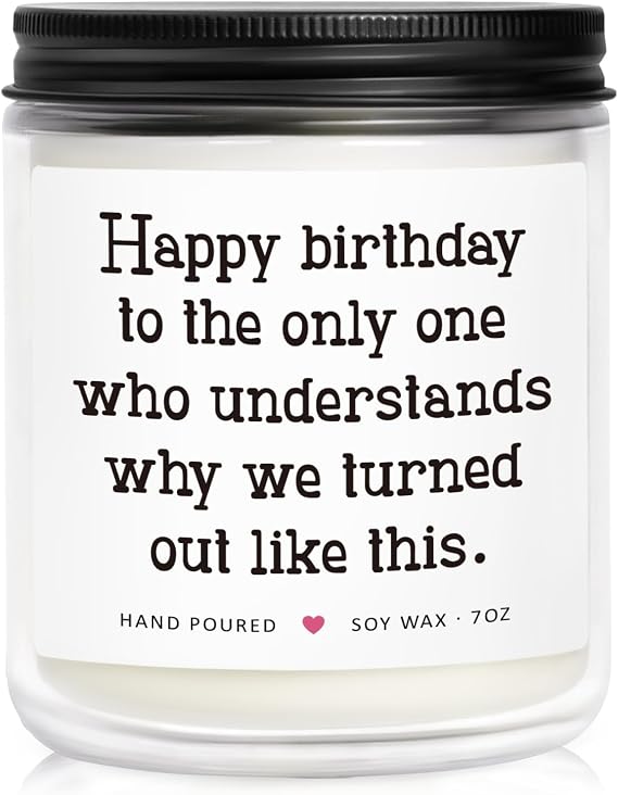 Sister Birthday Gifts from Sisters, Sisters Gift from Sister Brother, Birthday Gifts for Sister Adult, Big Sister Gift, Best Friend Bday Presents for Women, Sister Bday Candle 7oz