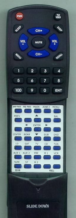 Replacement Remote Control for KRELL AV Standard, Showcase Processor, HTS 5.1 Simple