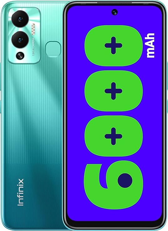 Infinix Hot 12 Play 4G LTE Global Unlocked (Not for USA Market) (64GB+4GB) 6000 mAh 6.82" Dual Flash Camera + (w/Fast Car Charger Bundle) (Daylight Green)