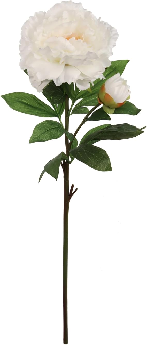 Larksilk Peony Stems, 3 Pack 30in Faux Peonies for Weddings & Centerpieces | Three 30in peony stems for weddings, centerpieces & bouquets; bendable stems for vase arrangements