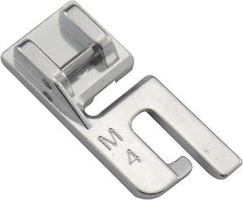 ZIGZAGSTORM P60963 Snap On 4mm Felling Presser Foot for Brother,Singer,Babylock,Bernette,Elna Sewing Machine